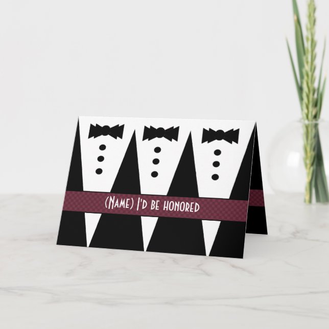 Plantilla para la invitación del PADRINO DE BODA - (Anverso)