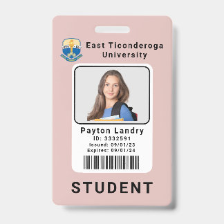 Plantilla para la tarjeta de identificación de est