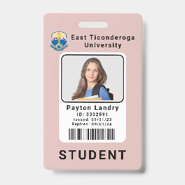 Plantilla para la tarjeta de identificación de est