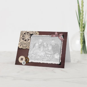 Plantilla pasada de moda de la foto