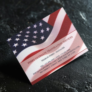 Plantilla Patriótica de Volante de Bandera America