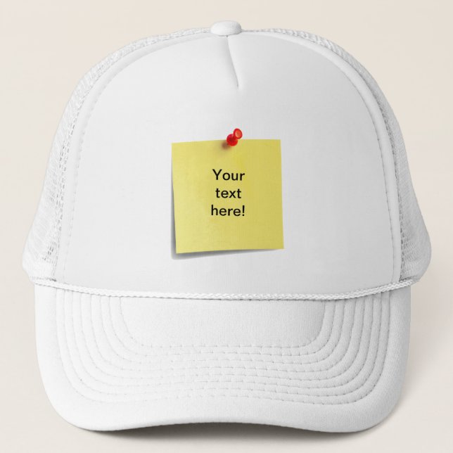 ¡Plantilla pegajosa del gorra de la nota - añada (Anverso)