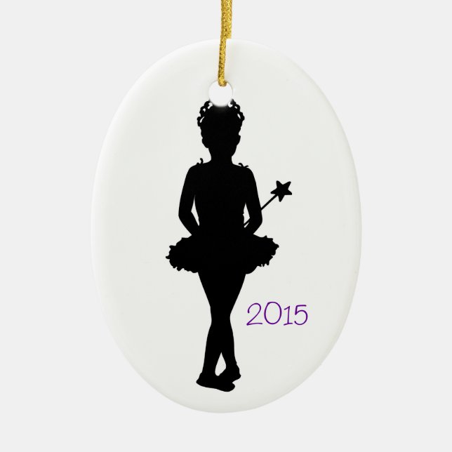 Plantilla personalizada bailarina del ornamento (Frente)