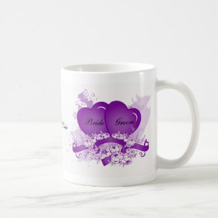 Plantilla personalizada de la taza de novia