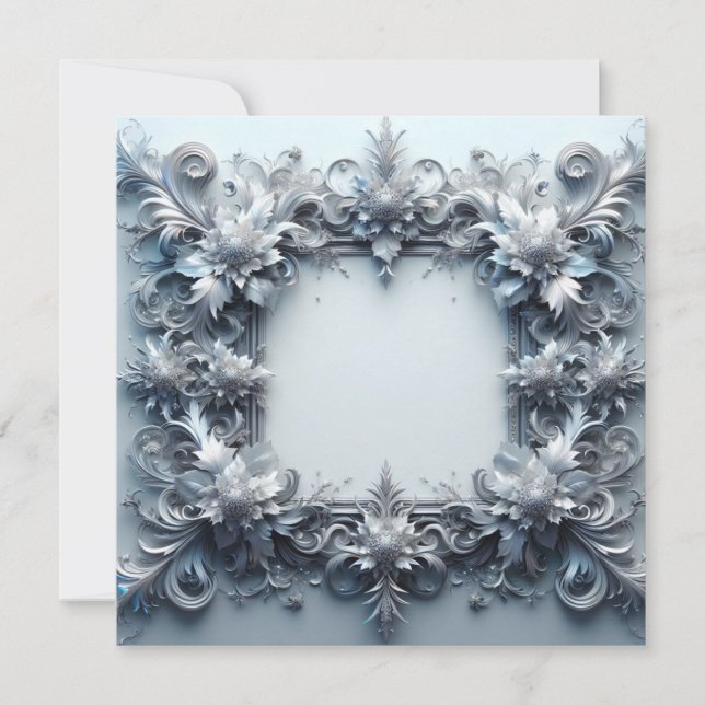 Plantilla personalizada de tarjeta en blanco - gri (Anverso)