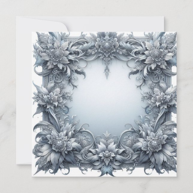 Plantilla personalizada de tarjeta en blanco - gri (Anverso)