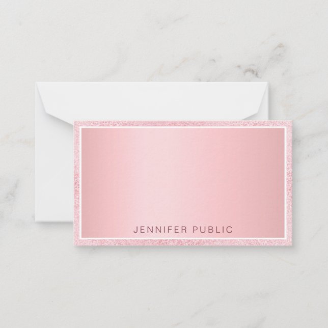 Plantilla personalizada elegante con brillo de oro (Anverso)