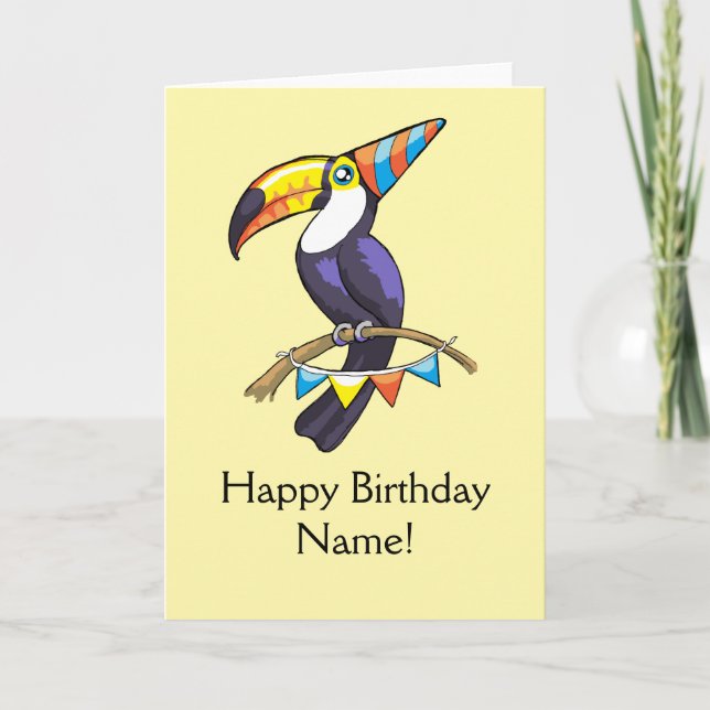 Plantilla personalizada tarjeta de Toucan del (Anverso)
