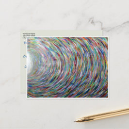 Plantilla postal arte original arcoiris