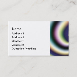 Plantilla psicodélica de la tarjeta de visita del 