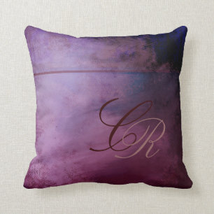 Plantilla púrpura pintada de la almohada del