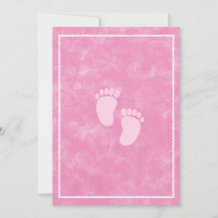 Plantilla rectangular para baby shower de acuarela