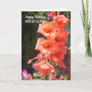 Plantilla roja de las flores de los gladiolos