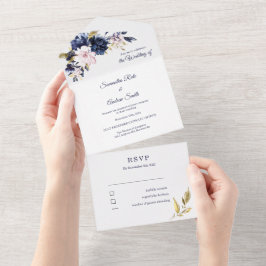 Plantilla rosa azul y oro