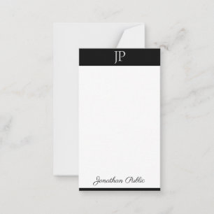 Plantilla simple de monograma con letra de caligra