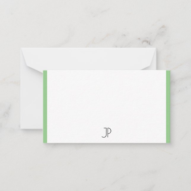 Plantilla simple monogramada elegante de moda (Anverso)