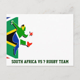 Plantilla surafricana de las invitaciones del