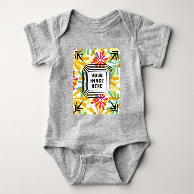 Plantilla Toddlers + Baby Jersey Bodysuit (Anverso)