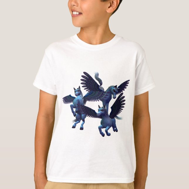 Plantilla vertical de la camiseta de los niños - (Anverso)