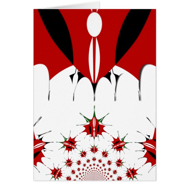 Plantilla vertical de tarjeta de felicitación (Frente)