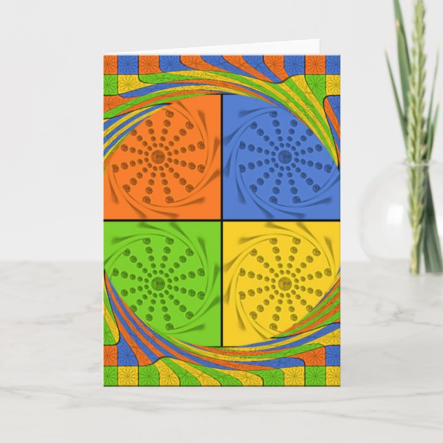 Plantilla vertical de tarjeta de felicitación (Anverso)