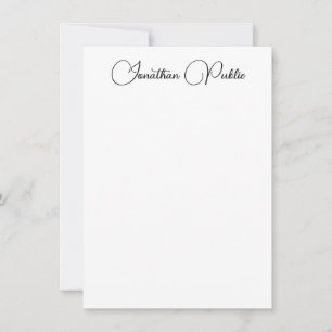 Plantilla vertical moderna de nombre de script man