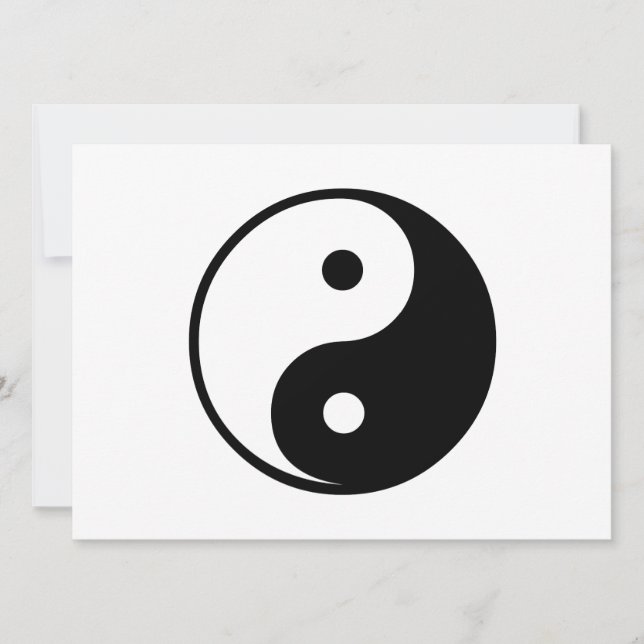 Plantilla Yin Yang de Ilustracion blanco y negro (Anverso)