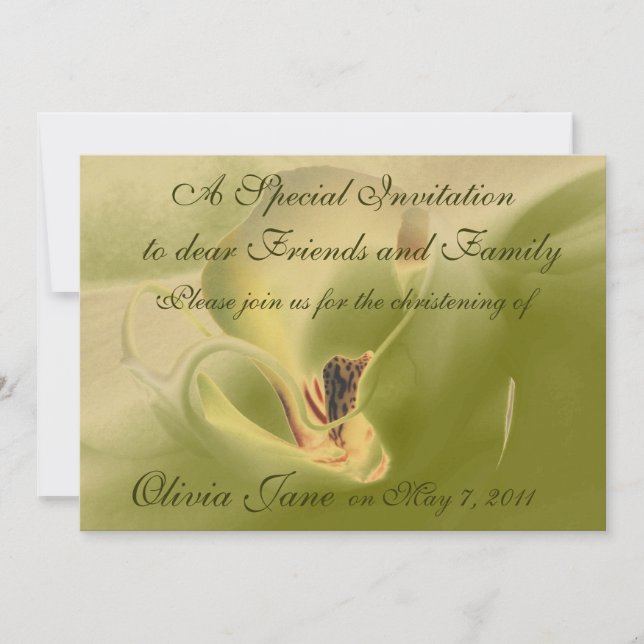 Plantillas de bautismo de invitación (Anverso)