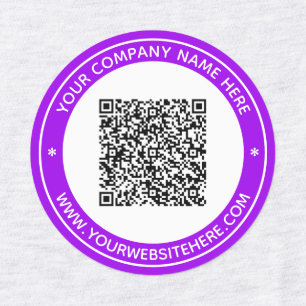 Plantillas de etiquetas de producto de código QR p