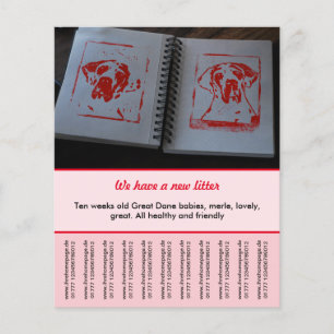 plantillas de folletos de cachorros en venta