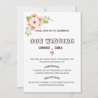 Plantillas de invitación de boda