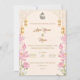 Plantillas de Invitación de Boda Hindú Tradicional