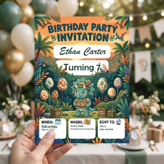 Plantillas de Invitación de Cumpleaños para Isla P