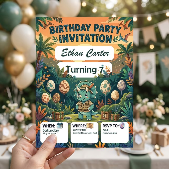 Plantillas de Invitación de Cumpleaños para Isla P (Subido por el creador)