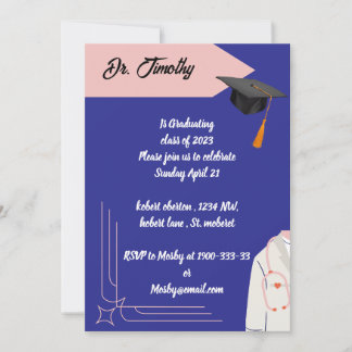 Plantillas de invitación para graduación médica ed
