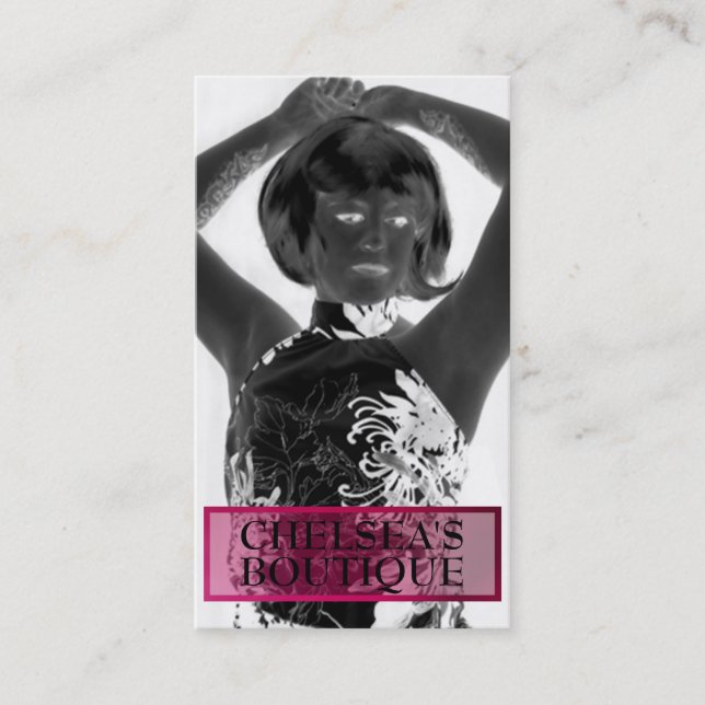 Plantillas de la tarjeta de visita del boutique de (Anverso)