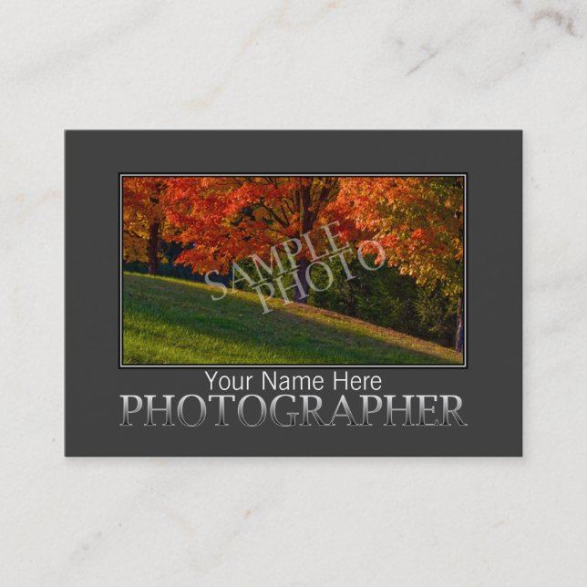 Plantillas De Tarjeta De Negocio Para Fotógrafos | (Anverso)