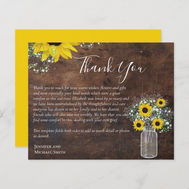 Plantillas de tarjetas de memoria funerarias (Anverso / Reverso)