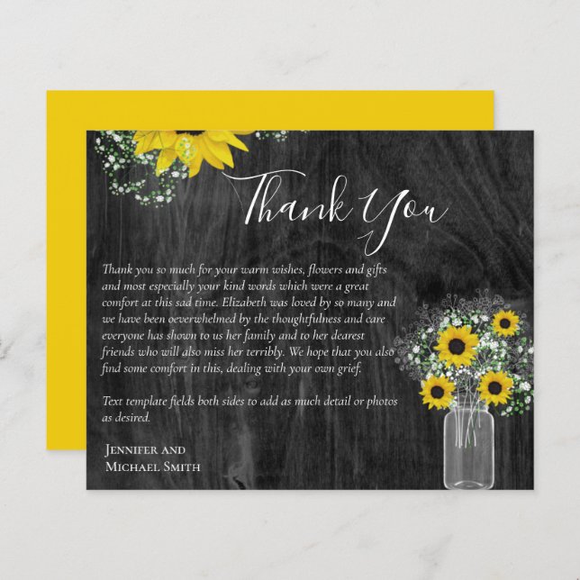 Plantillas de tarjetas de memoria funerarias (Anverso / Reverso)