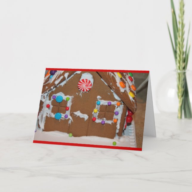 Plantillas de tarjetas de Navidades Gingerbread (Anverso)