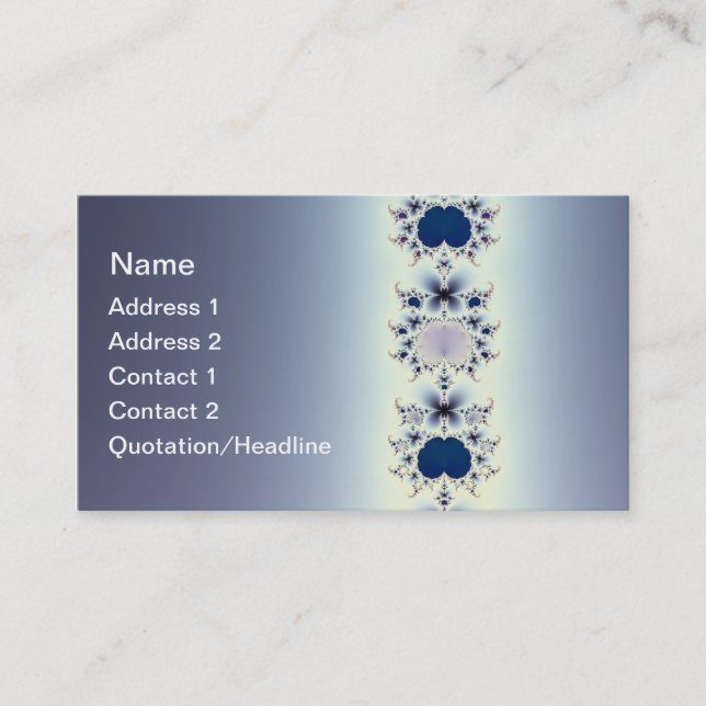 Plantillas de Tarjetas de Negocio de Collar Morado (Anverso)