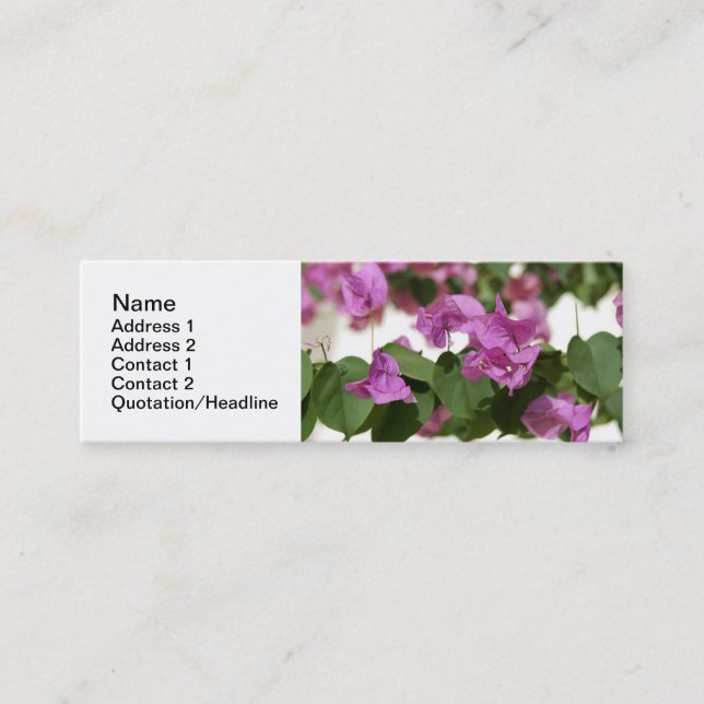 Plantillas de Tarjetas de Presentación de Buganvil (Anverso)