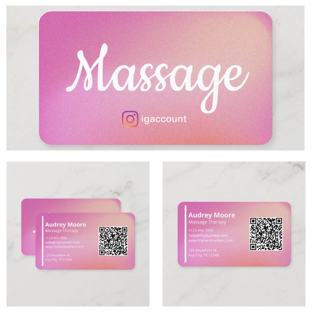 Plantillas de Tarjetas de Presentación de Terapeut (Modern Massage Therapist Business Card Templates
)