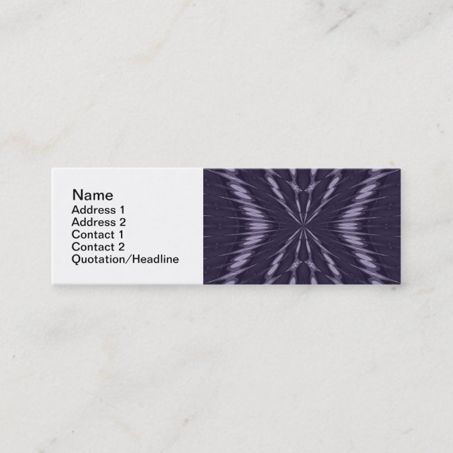 Plantillas de Tarjetas de Presentación Purple Fant (Anverso)