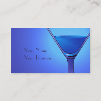 Plantillas de tarjetas de visita Blue Martini Cock