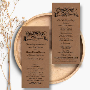 Plantillas del programa de ceremonias de Boda de K