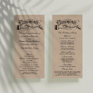 Plantillas del programa de ceremonias de Boda de K