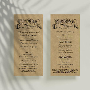 Plantillas del programa de ceremonias de Boda de K