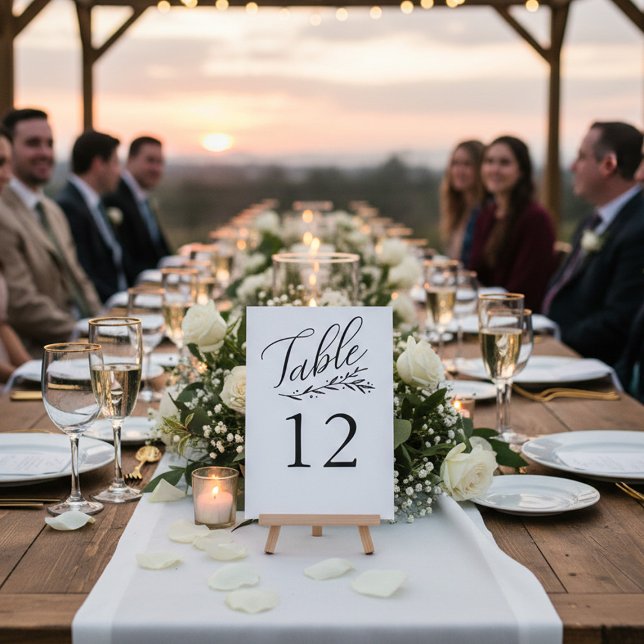 Plantillas elegantes de números de tabla de Boda d (Subido por el creador)