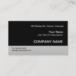 Plantillas negras de la tarjeta de visita